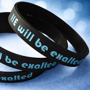 Debossed Personalized Silicone Wristbands