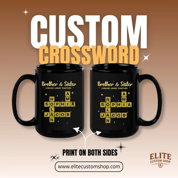 Personalised Gift Scrabble Crossword Name Mug