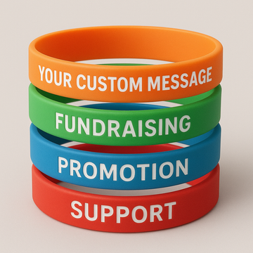 Debossed Colorfilled Personalized Wristband for Fundraisers & Events