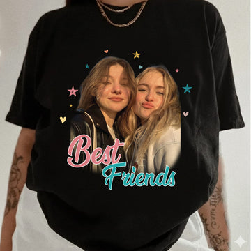 Personalized Best Friends Photo Shirt | Custom BFF Picture T-Shirt