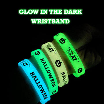 Custom Glow in Dark Silicone Wristbands