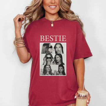 Personalized Best Friend Photo Shirt, Custom Picture Collage Tee, Bestie Matching Shirt, Friendship Gift for Women