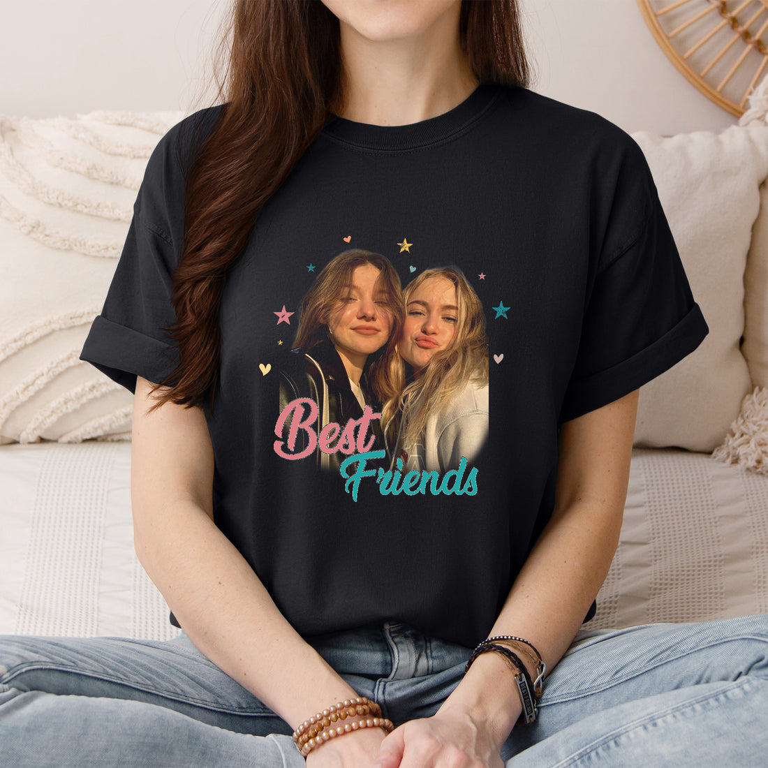 Personalized Best Friends Photo Shirt | Custom BFF Picture T-Shirt