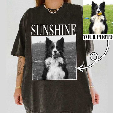 Custom Bootleg Retro Vintage Pet Photo Shirt