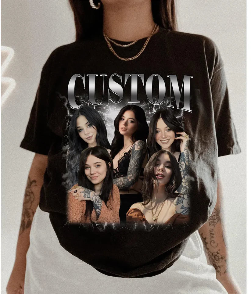 Personalised Custom Retro Girlfriend Tshirt