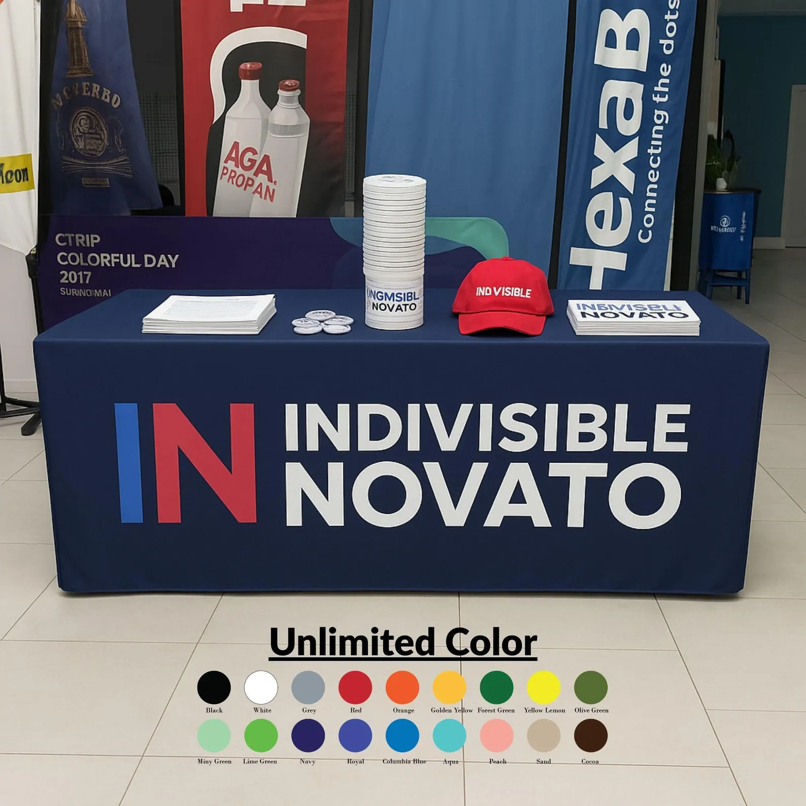 Personalized Fitted Table Cloth Personalized Fitted Table Cloth