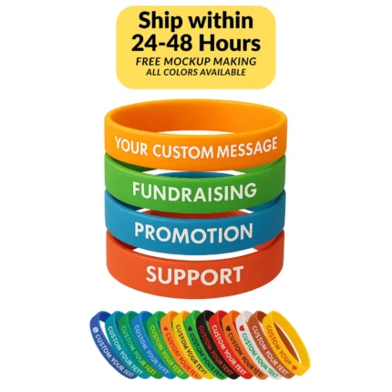 Custom Silicone Wristbands for Fundraising