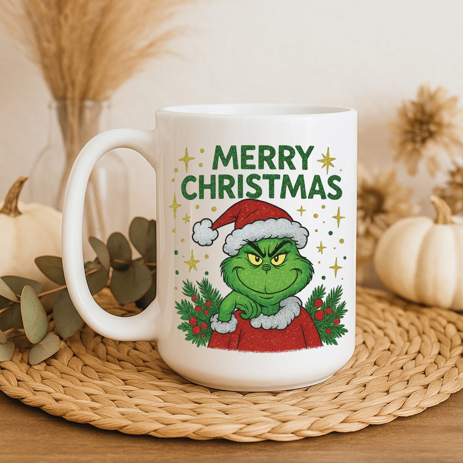 Grinch-my-day Colorful Grinch Coffee Mug - Fun Holiday Cup - Image 1