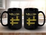 Personalized Brother and Sister Name Mug Scrabble Crossword Gift - Image 4