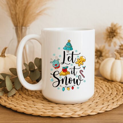 Let it Snow Christmas Ceramic Mug