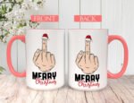 Merry Fucking Christmas Personalised Mug - Image 2